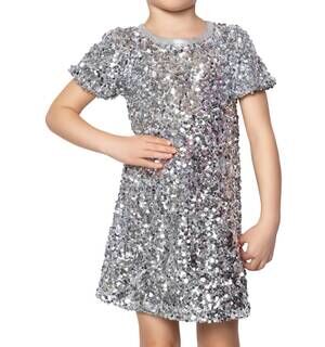NEW MIA sequin dress in silver